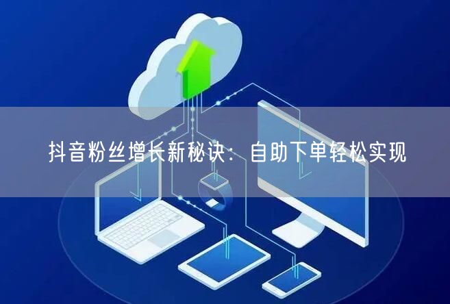 抖音粉丝增长新秘诀：自助下单轻松实现