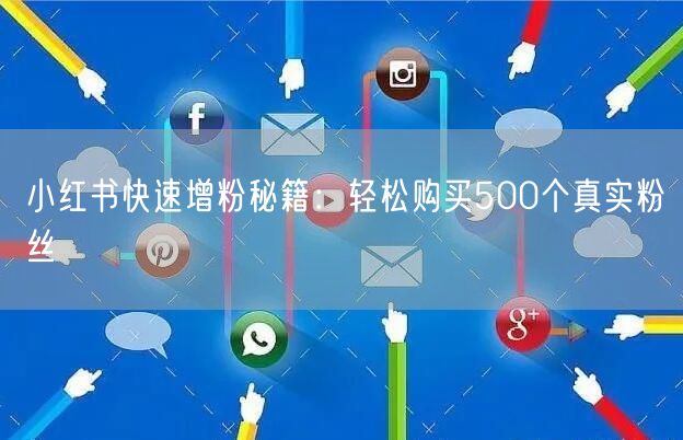 小红书快速增粉秘籍：轻松购买500个真实粉丝