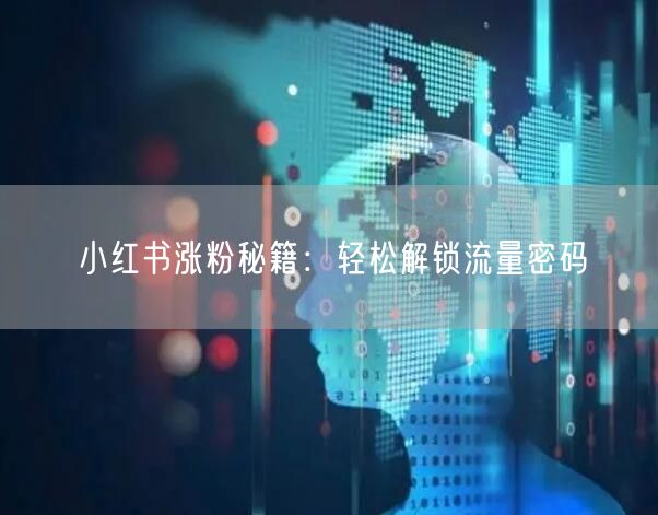 小红书涨粉秘籍：轻松解锁流量密码
