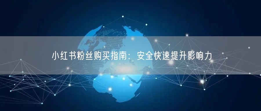小红书粉丝购买指南：安全快速提升影响力