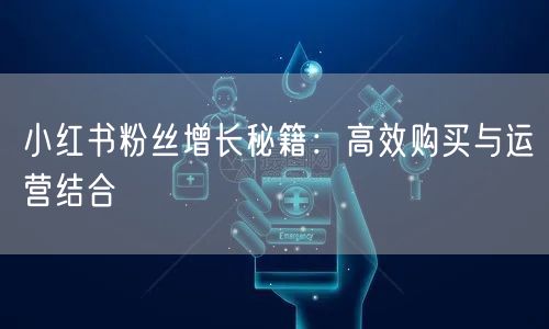 小红书粉丝增长秘籍：高效购买与运营结合