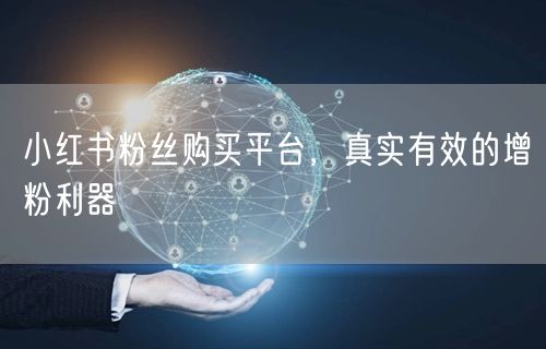小红书粉丝购买平台，真实有效的增粉利器