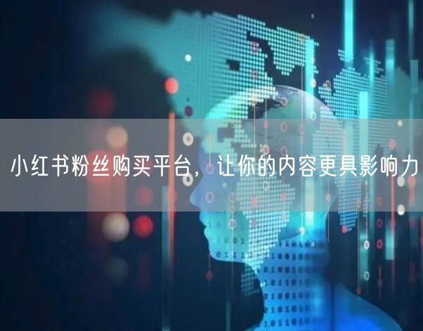 小红书粉丝购买平台，让你的内容更具影响力