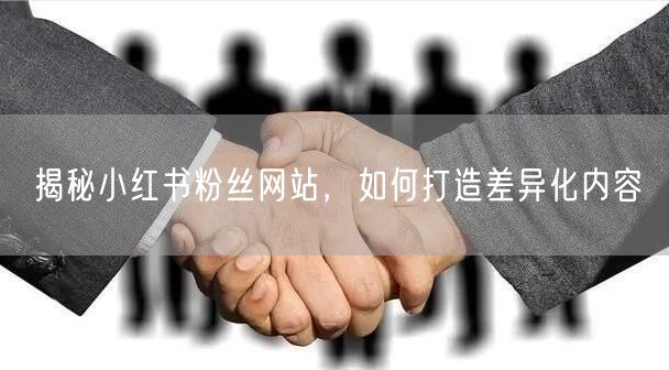 揭秘小红书粉丝网站，如何打造差异化内容