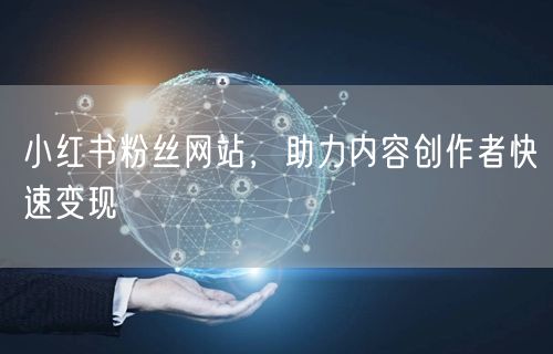 小红书粉丝网站，助力内容创作者快速变现