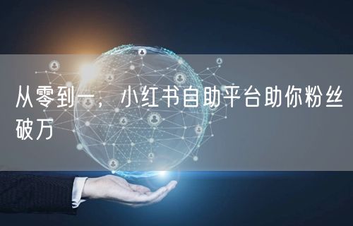 从零到一，小红书自助平台助你粉丝破万