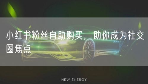 小红书粉丝自助购买，助你成为社交圈焦点