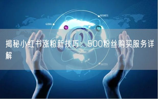 揭秘小红书涨粉新技巧：500粉丝购买服务详解