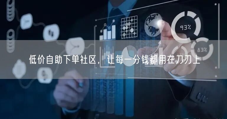 低价自助下单社区，让每一分钱都用在刀刃上