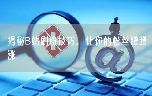 揭秘B站刷粉技巧，让你的粉丝蹭蹭涨