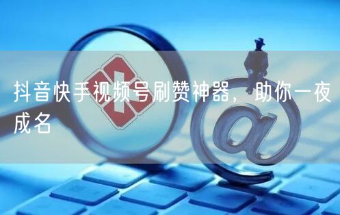 抖音快手视频号刷赞神器，助你一夜成名