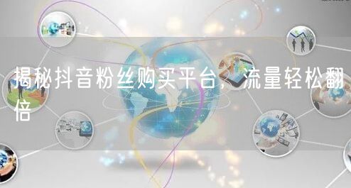 揭秘抖音粉丝购买平台，流量轻松翻倍