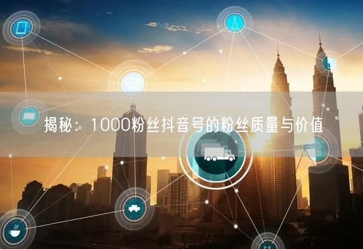 揭秘：1000粉丝抖音号的粉丝质量与价值