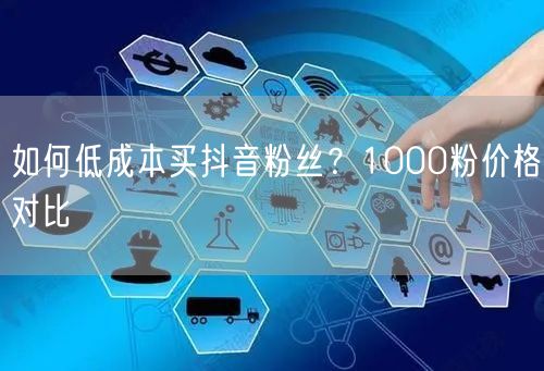 如何低成本买抖音粉丝？1000粉价格对比