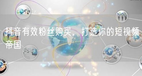 抖音有效粉丝购买，打造你的短视频帝国