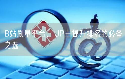B站刷量平台，UP主提升排名的必备之选