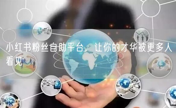 小红书粉丝自助平台，让你的才华被更多人看见